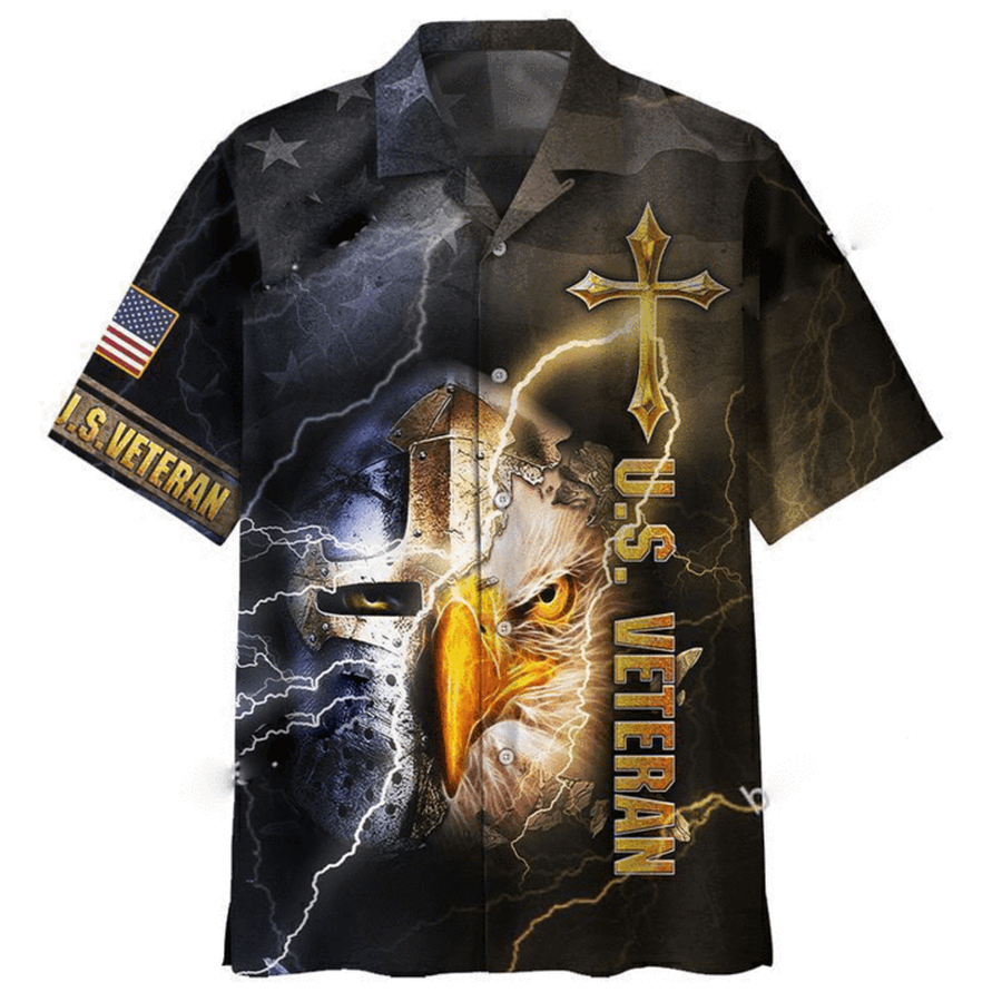 Eagle Thunder U.S Veteran Aloha Hawaiian Shirt.png