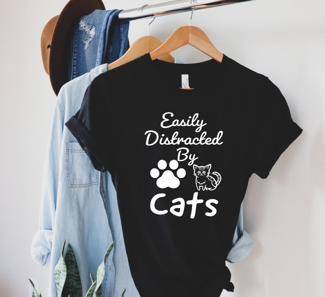 Easily Distracted by Cats Shirt
