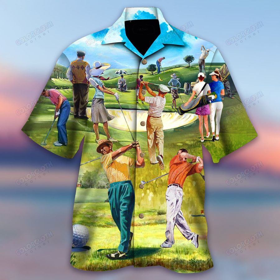 Eat Sleep Golf Repeat Unisex Hawaiian Shirt TY118175