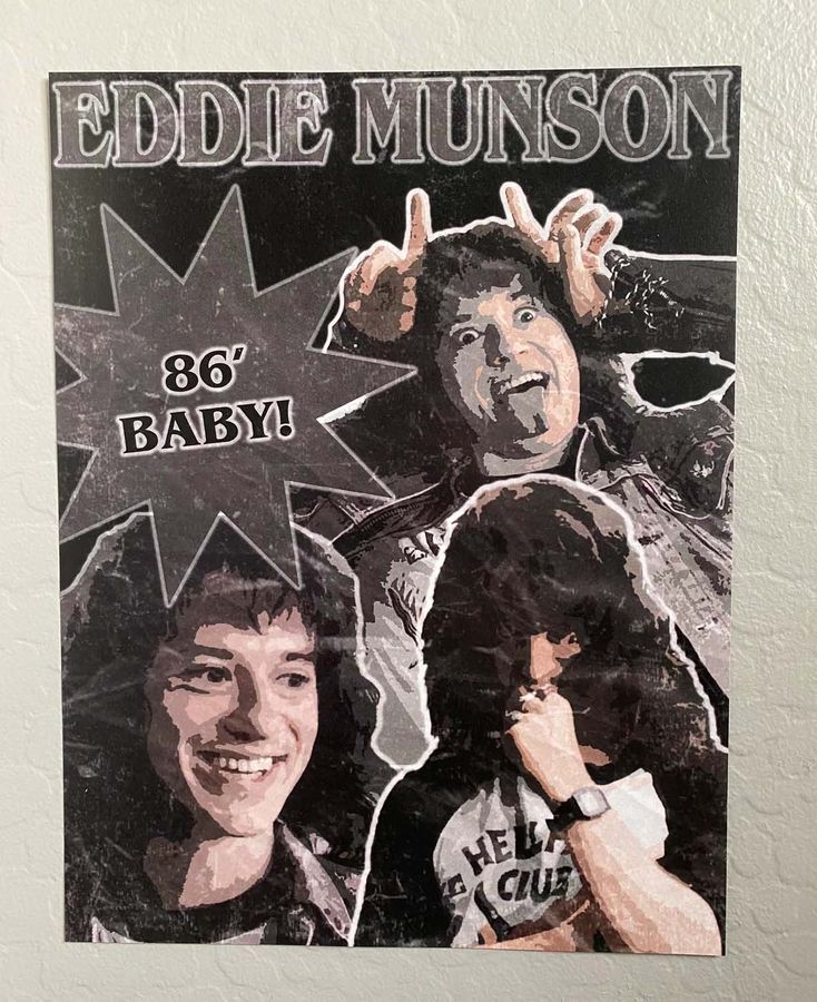 Eddie Brown 86 Baby Stranger Things 4 Poster