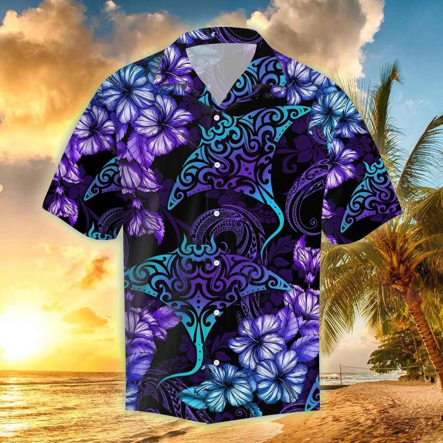 Eddora™ Rays Hibiscus Tropical Hawaii Shirt - TD342
