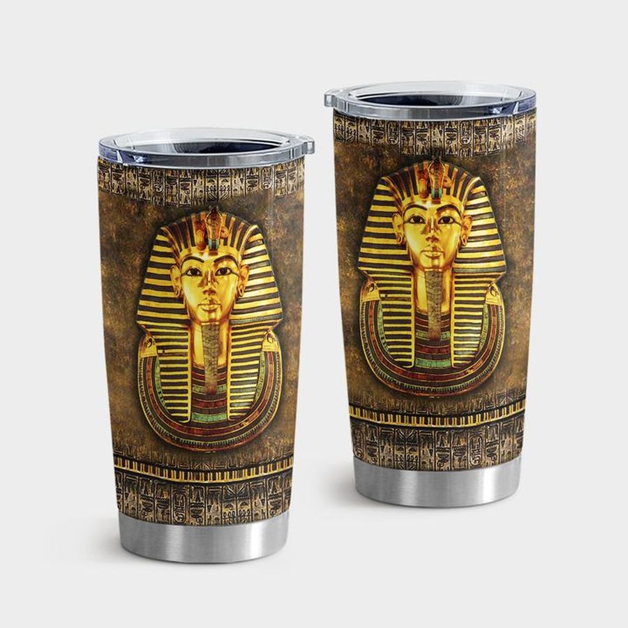 Egyptian Cat Water Tumbler, Ancient Egypt Pharaoh Tumbler Tumbler Cup 20oz , Tumbler Cup 30oz, Straight Tumbler 20oz