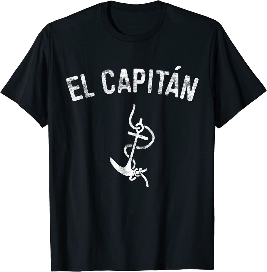 El Capitan T-Shirt Anchor Captain Skipper Shirt