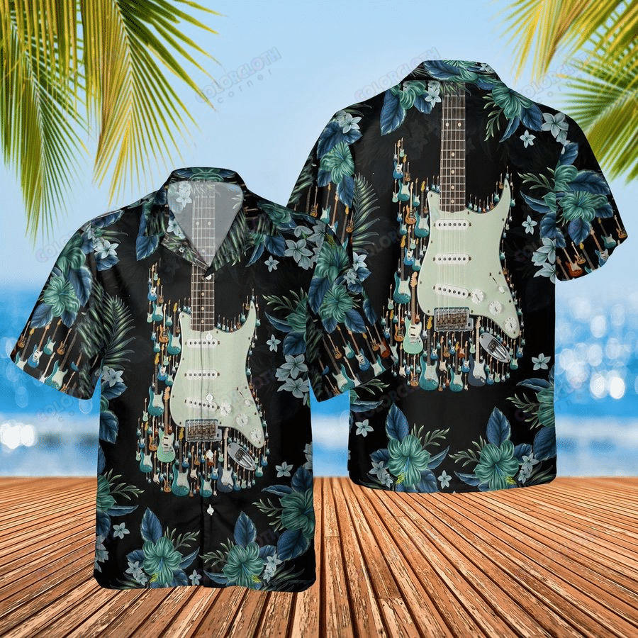 Electric Guitar Tropical Unique Hawaiian Shirt TV058107