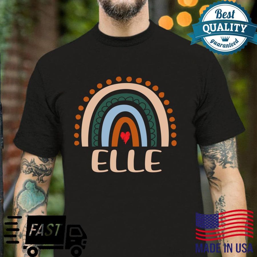 Elle Name Personalized Rainbow Elle Shirt