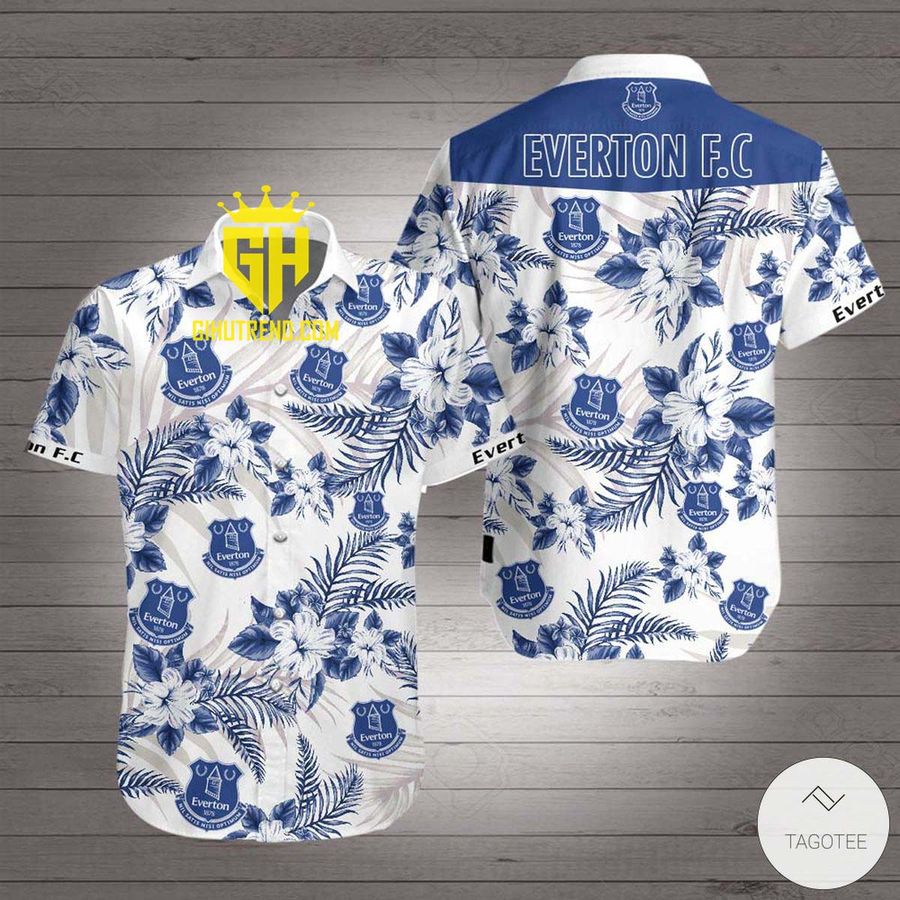 Everton FC Hawaiian beach shirt