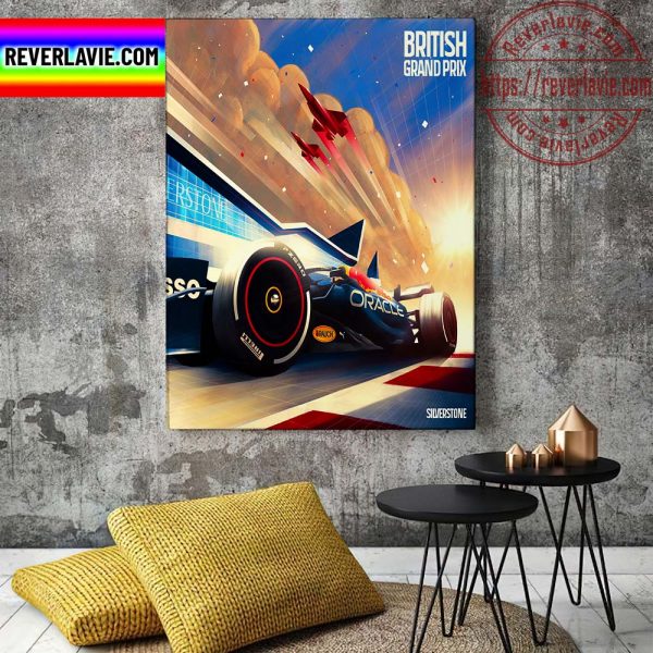 F1 British GP Oracle Red Bull Racing Back At Silverstone Home Decor Poster Canvas