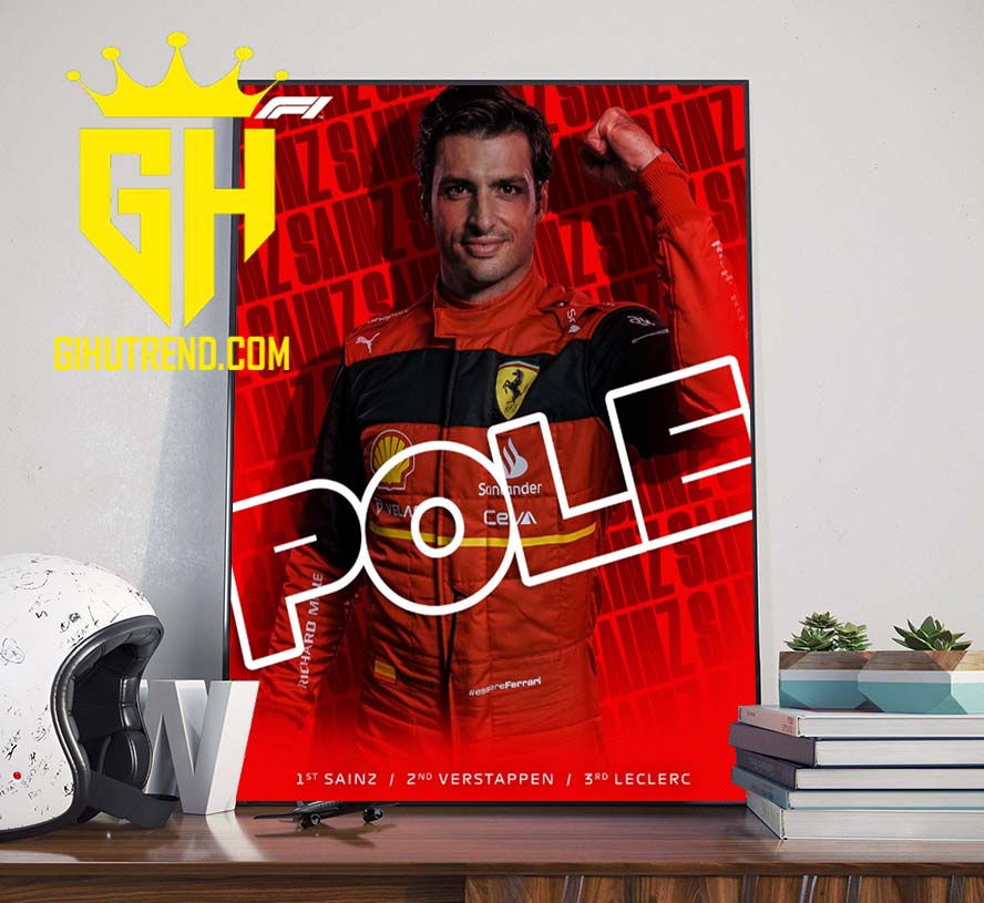 F1 Carlos Sainz British GP Formula 1 Poster Canvas