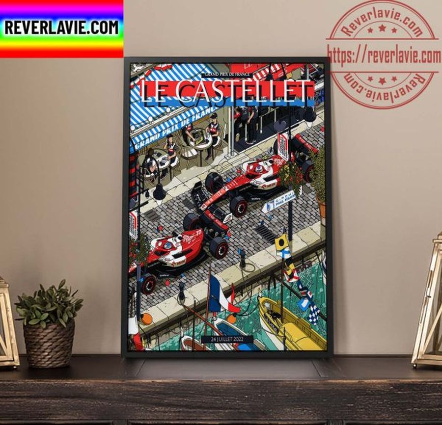 F1 French GP Alfa Romeo Orlen Le Castellet Home Decor Poster Canvas