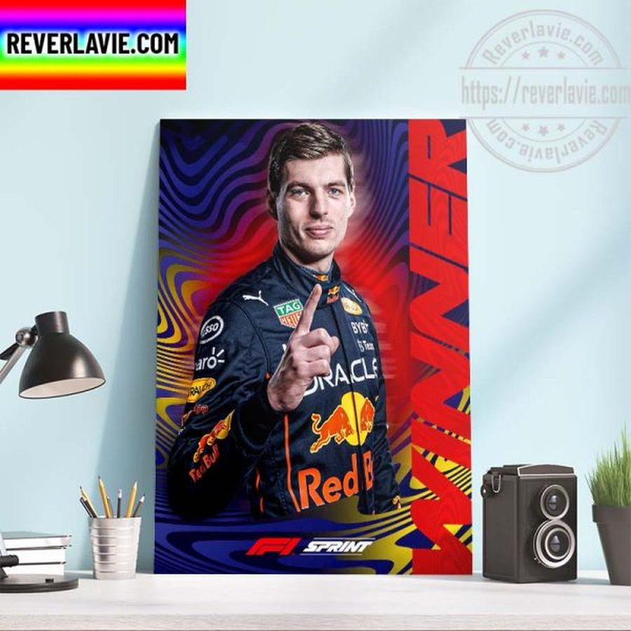 F1 Oracle Red Bull Racing Max Verstappen Winner F1 Sprint Austrian GP Home Decor Poster Canvas