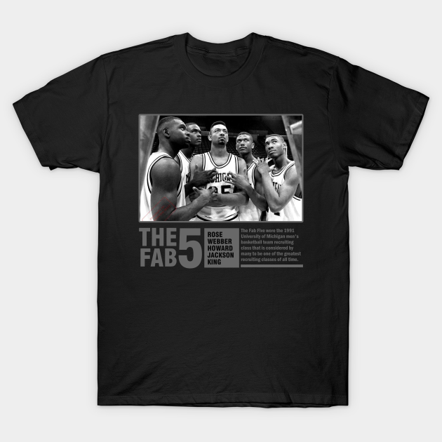 Fab 5 BW Retro T-shirt, Hoodie, SweatShirt, Long Sleeve