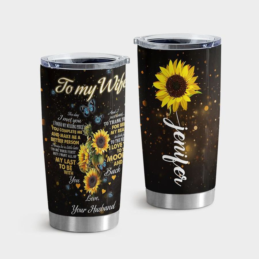 Family Insulated Tumbler, To My Wife Tumbler Tumbler Cup 20oz , Tumbler Cup 30oz, Straight Tumbler 20oz