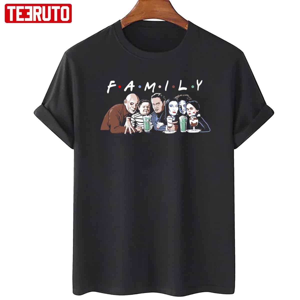 Family The Addams Family Friends Inspired Retro Art Unisex T-Shirt