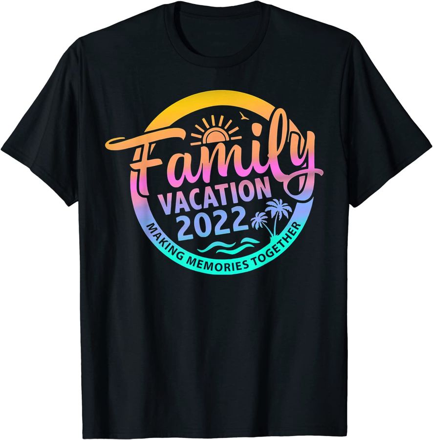 Family Trip Summer Vacation Beach 2022 Vintage Lover