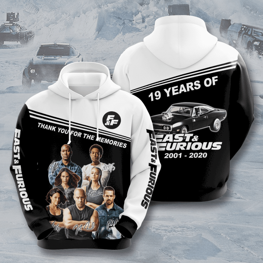 Fast And Furius 3D Hoodie