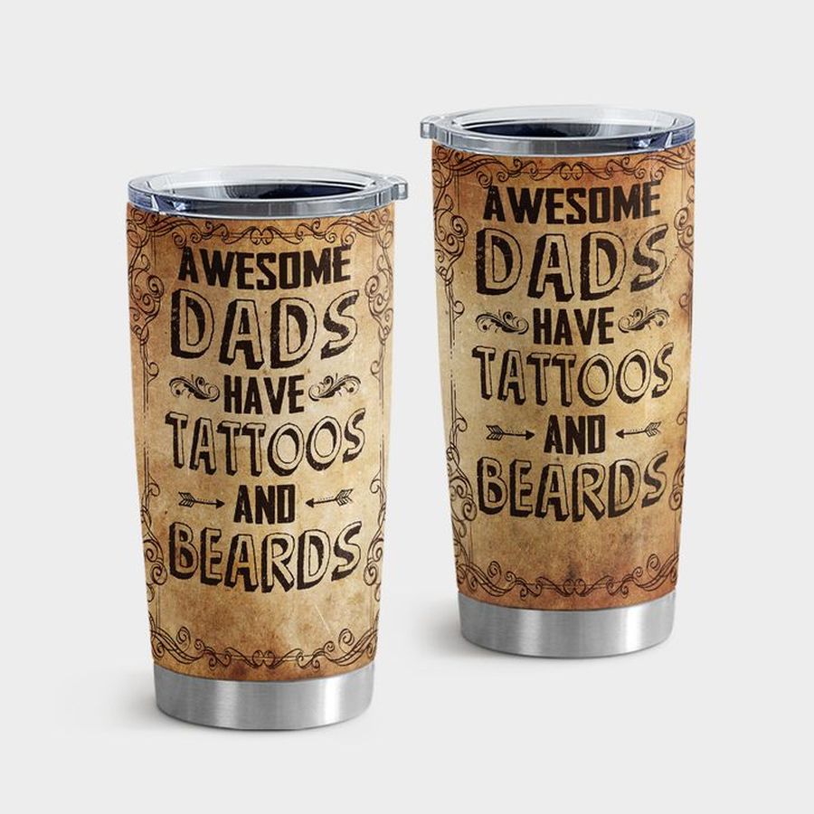 Father's Day Insulated Tumbler, Beards Fathers Day Tumbler Tumbler Cup 20oz , Tumbler Cup 30oz, Straight Tumbler 20oz