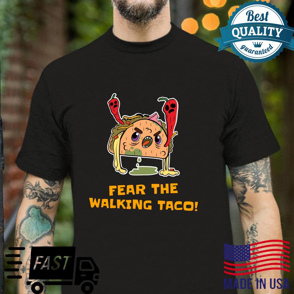Fear The Walking Taco Hard Shell Ghost Pepper Zombie Shirt