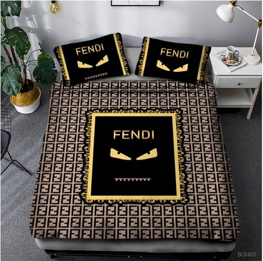 Fendi Bedding Sets Quilt Sets Duvet Cover Bedroom Luxury Brand