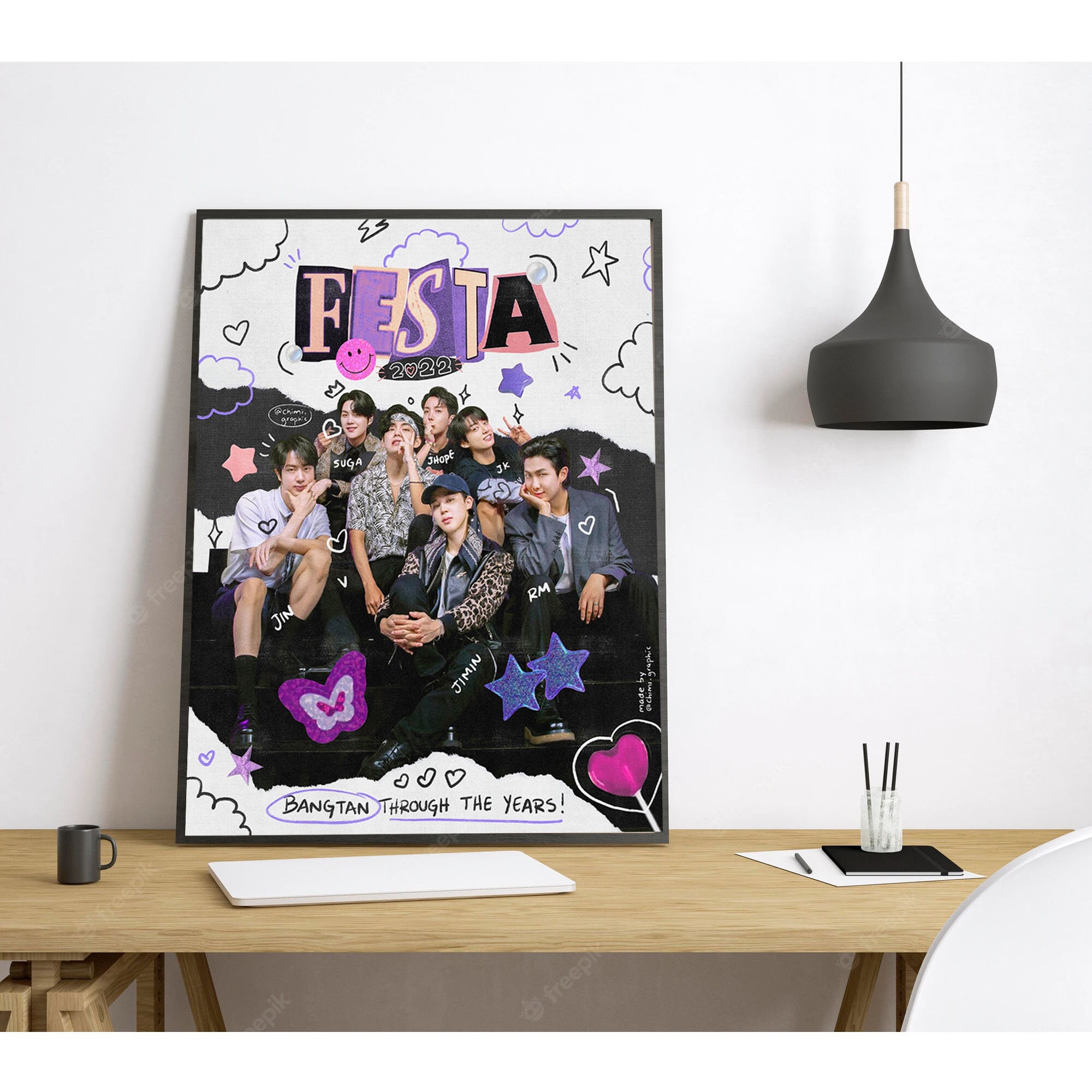 Festa 2022 BTS K-Pop Poster Canvas