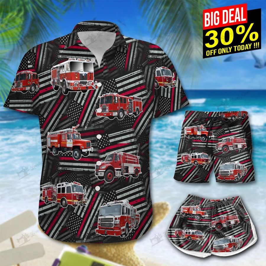 Fire Truck Hawaii Shirt & Shorts HOT21070203-HOO21070203
