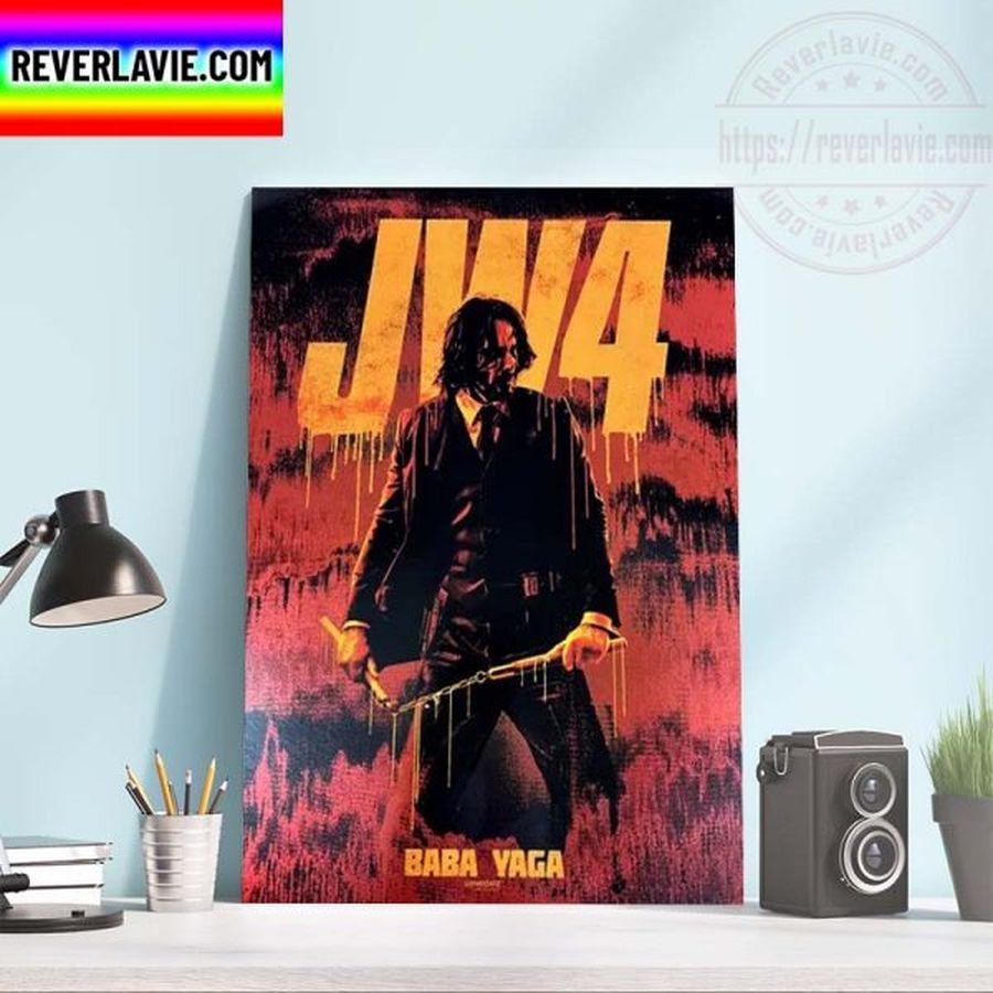 First Poster For John Wick 4 Baba Yaga Home Decor Poster Canvas
