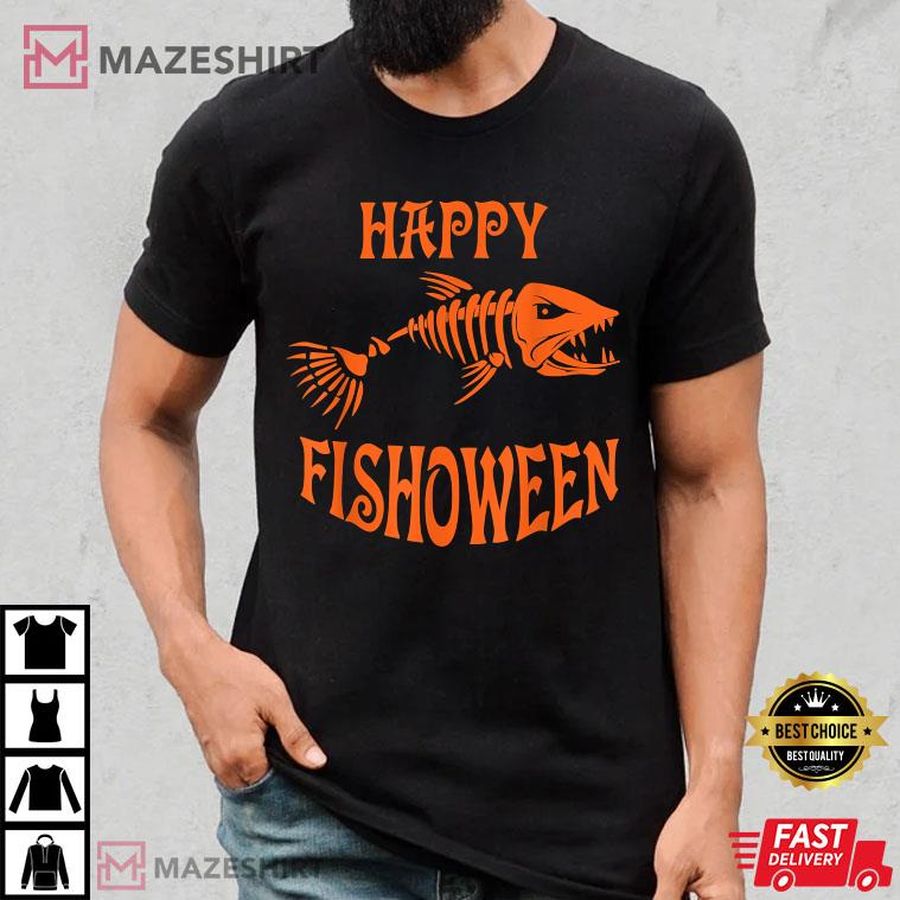 Fisherman Happy Halloween T-Shirt