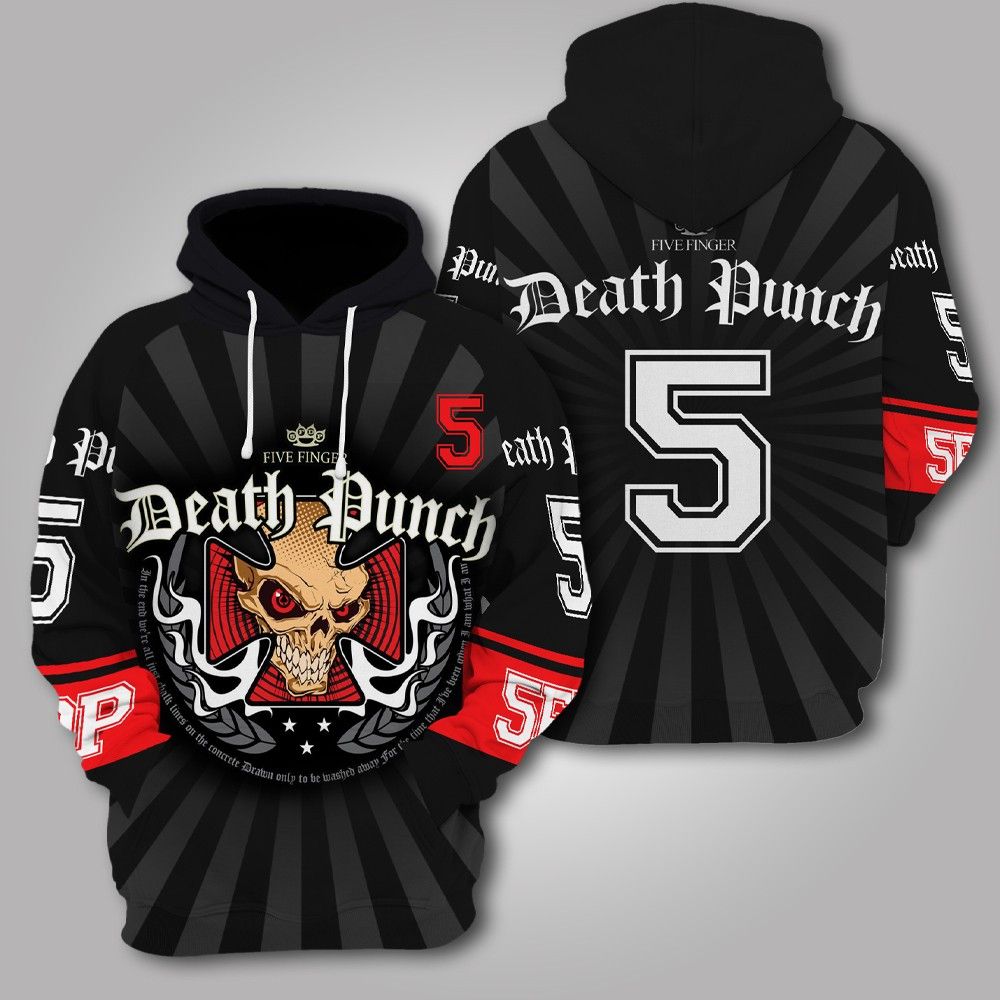 Five Finger Death Punch Pullover And Zip Pered Hoodies Custom 3D Graphic Printed 3D Hoodie All Over Print Hoodie For Men For Womenhoodie