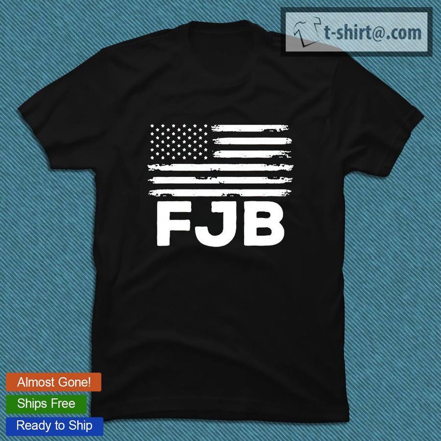 FJB pro America USA distressed flag anti Biden T-shirt
