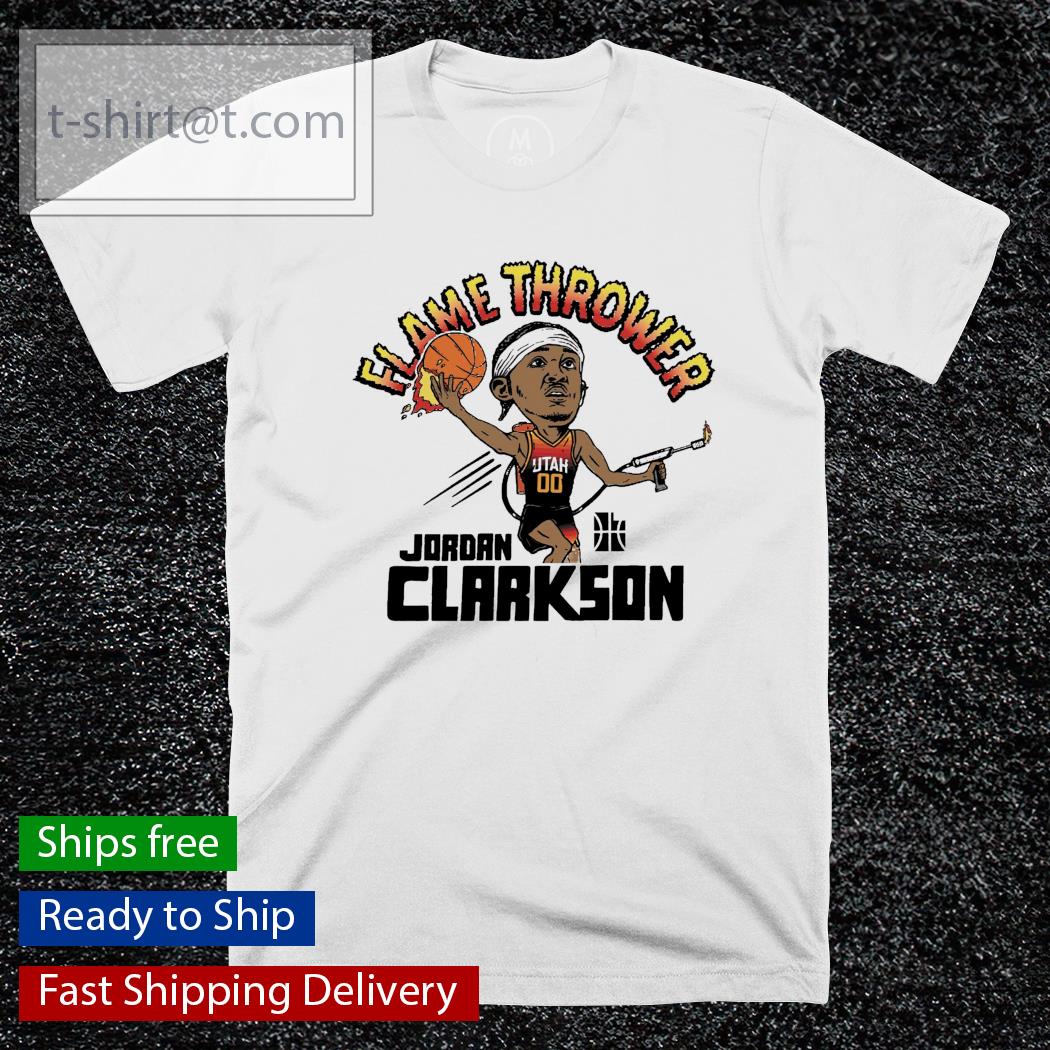 Flamethrower Jordan Clarkson Utah Jazz shirt