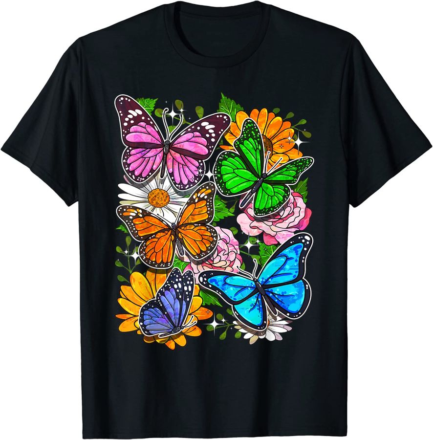Floral Butterfly Art Design Beautiful Butterflies
