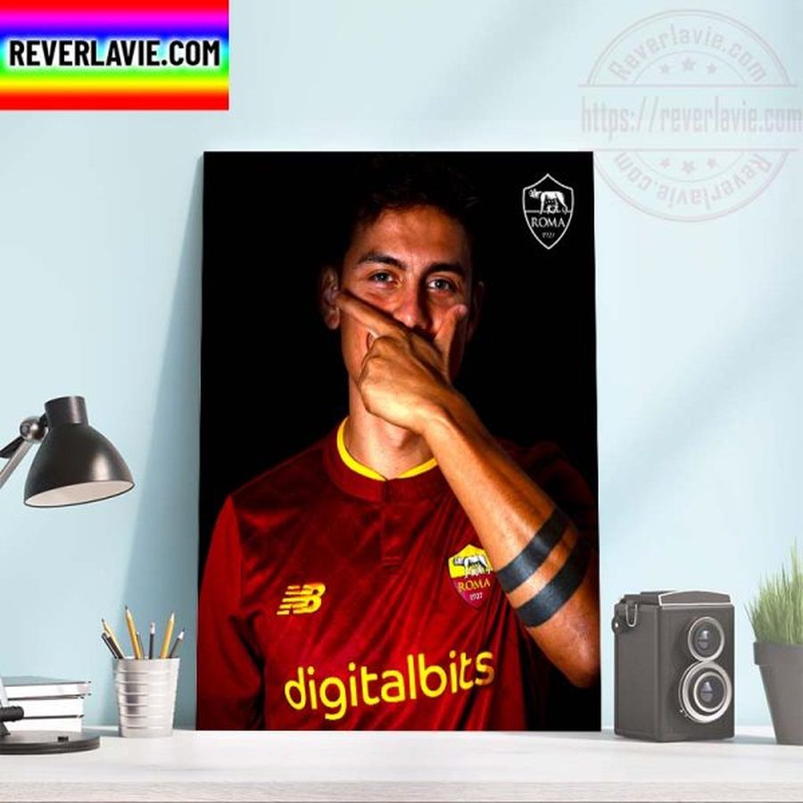 Football Transfers News Paulo Dybala Signed AS Roma Home Decor Poster Canvas