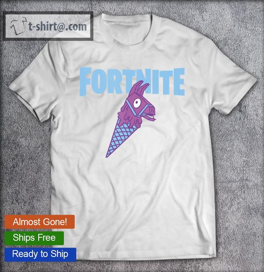 Fortnite Llama Cone Fortnite Logo T-shirt
