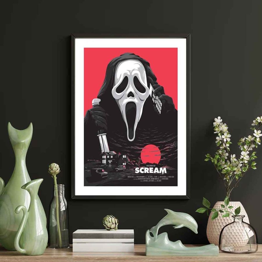 Framed Retro Scream Movie Best Poster