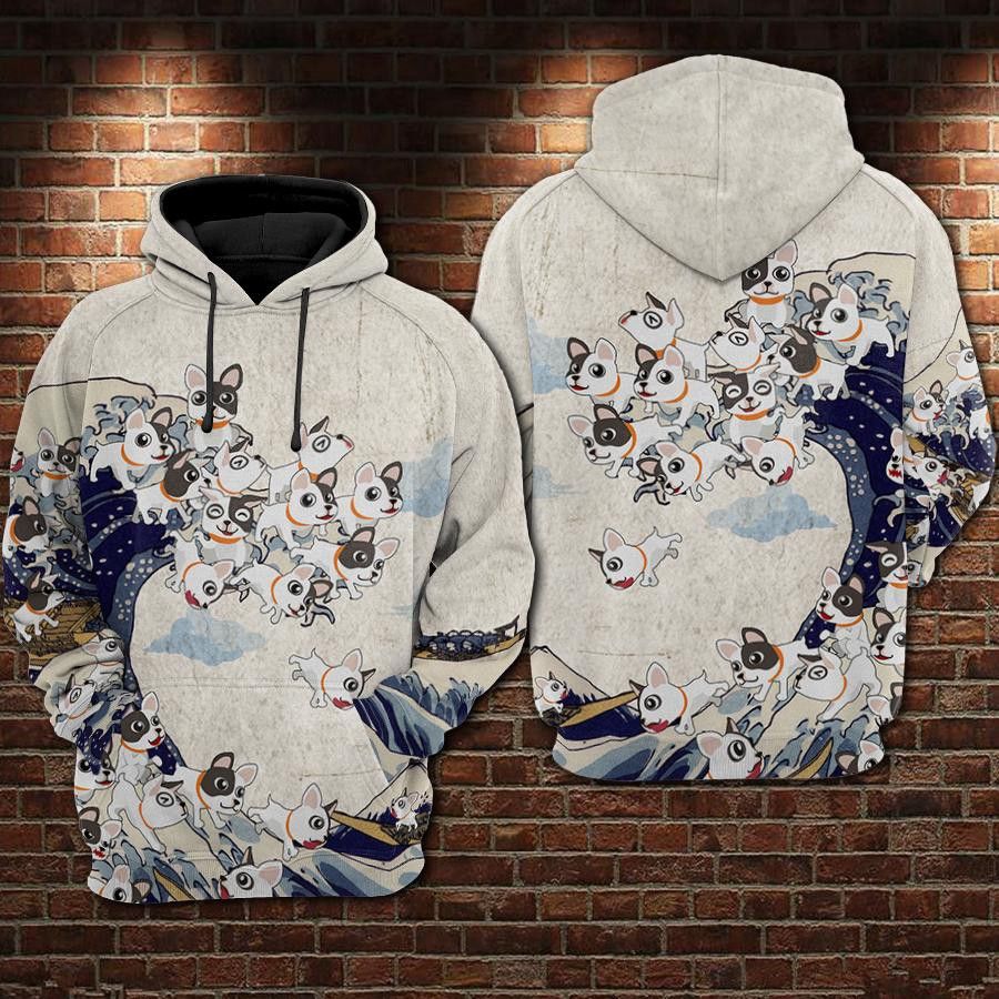FRENCHIE WAVE 3D Hoodie For Men For Women All Over Printed Hoodie