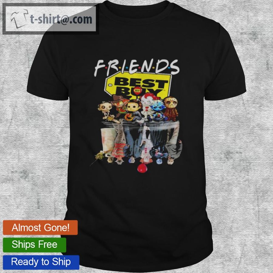 Friends horror movie chibi characters water reflection best buy shirt