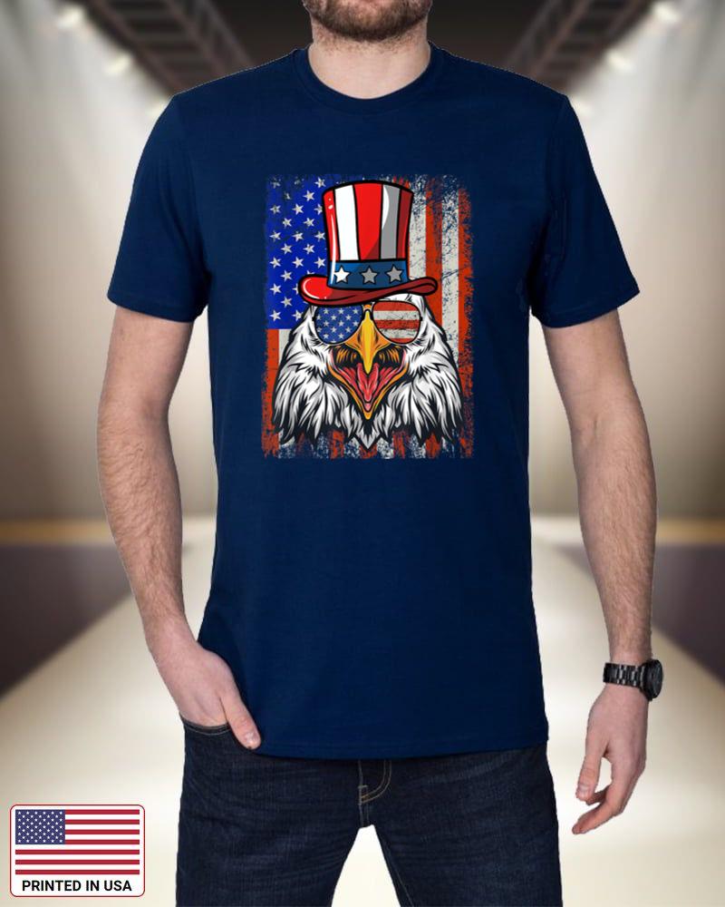 Funny 4th Of July Shirt American Flag Patriotic Eagle USA PzBaX
