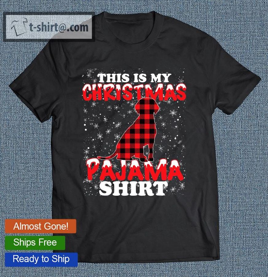 Funny Beagle Christmas Dog Lover Gift This Is My Xmas Pajama T-shirt
