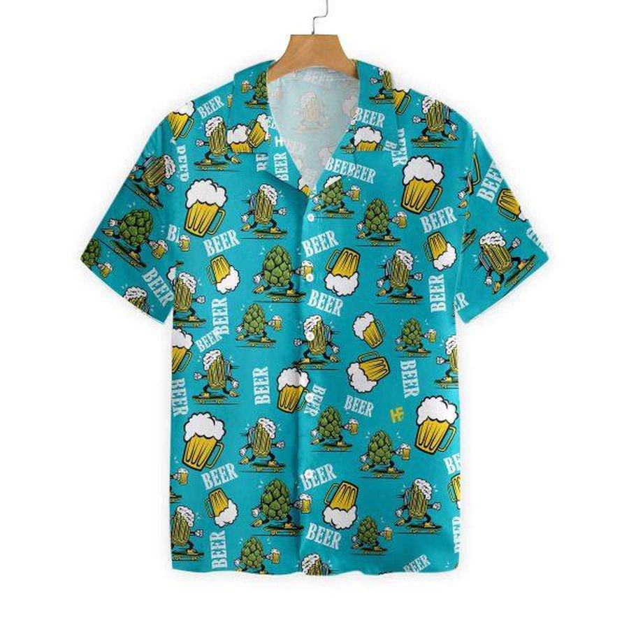 Funny Beer Aloha Hawaiian Shirt
