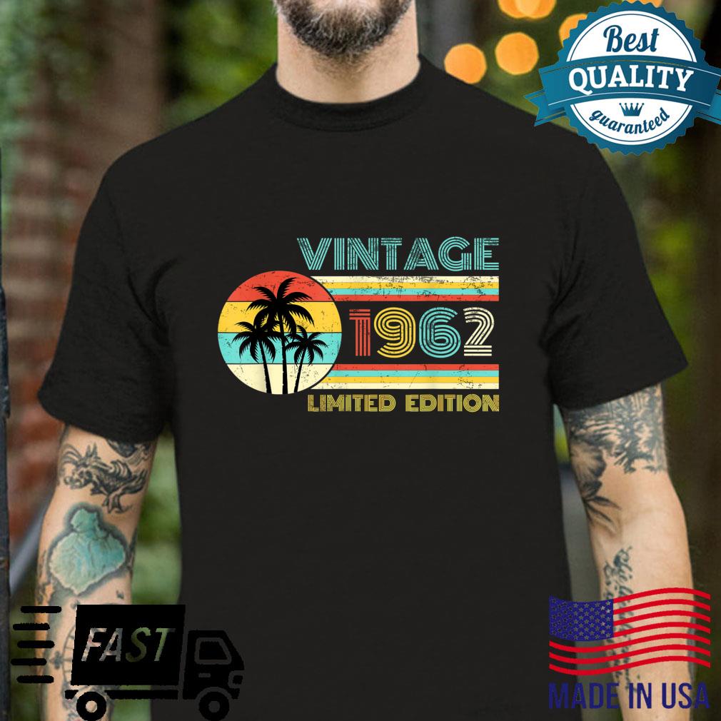Funny Birthday Born in 1962 Limited Edition Vintage Palms Shirt