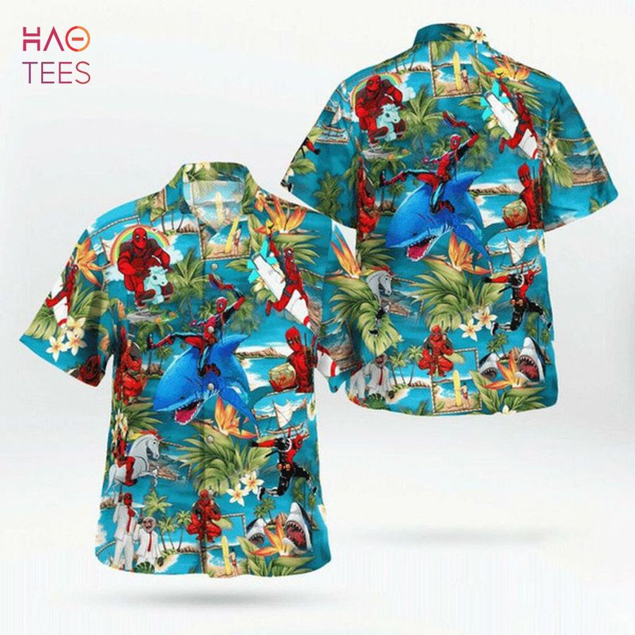 Funny Deadpool Beach Summer Time Hawaiian Shirt