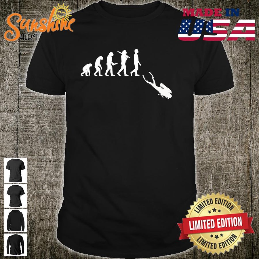 Funny Diving Evolution For Scuba Divers Shirt