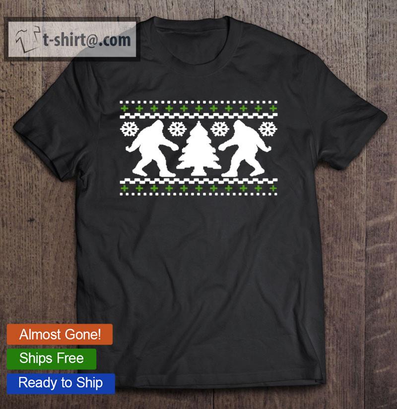 Funny Holiday Bigfoot Christmas Sweater Science Classic T-shirt