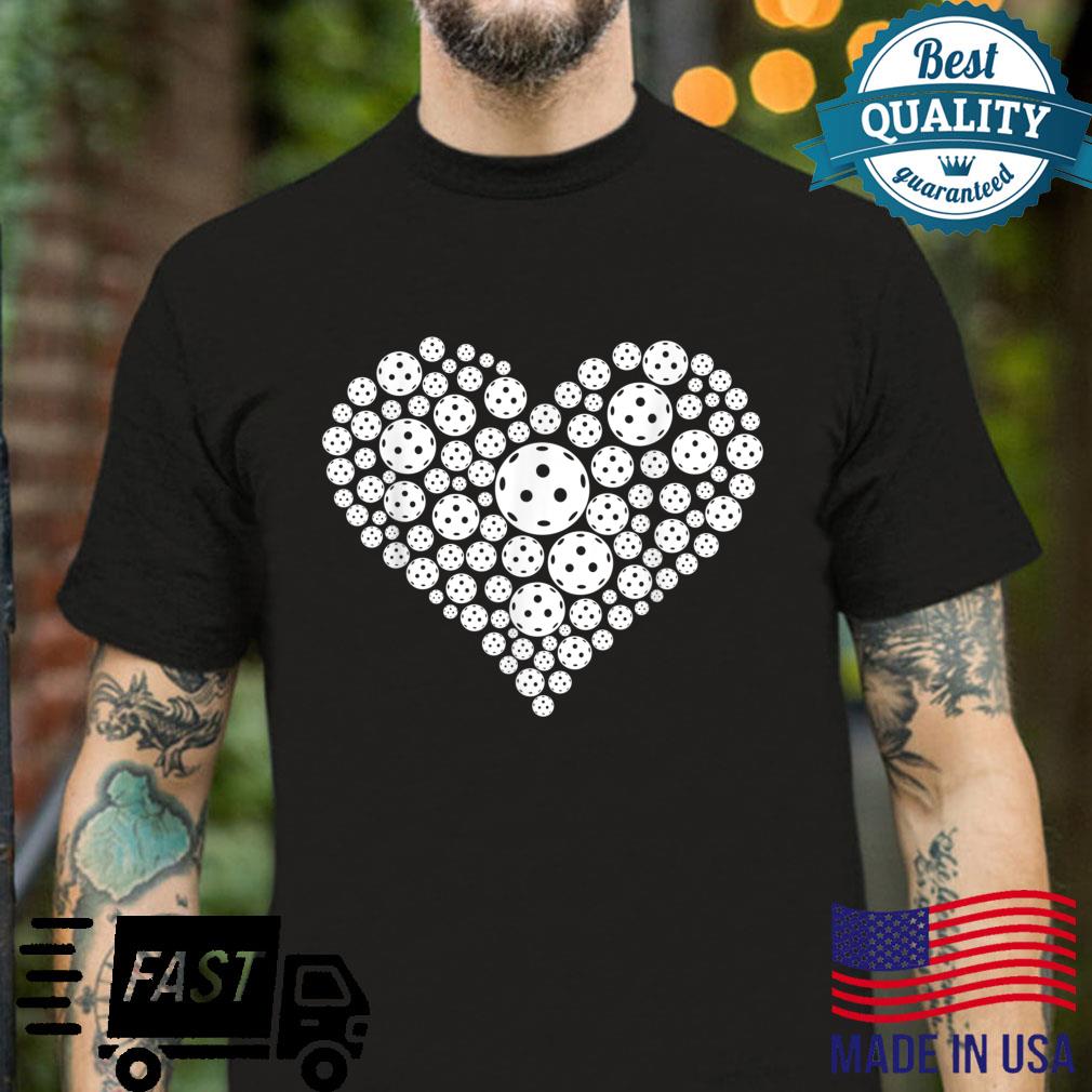 Funny Love Pickleball Heart Shirt