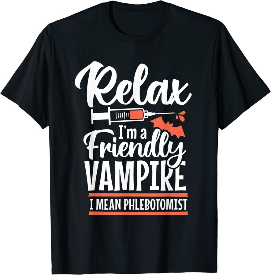 Funny Vampire Phlebotomist Phlebotomy Technician Tech Nurse