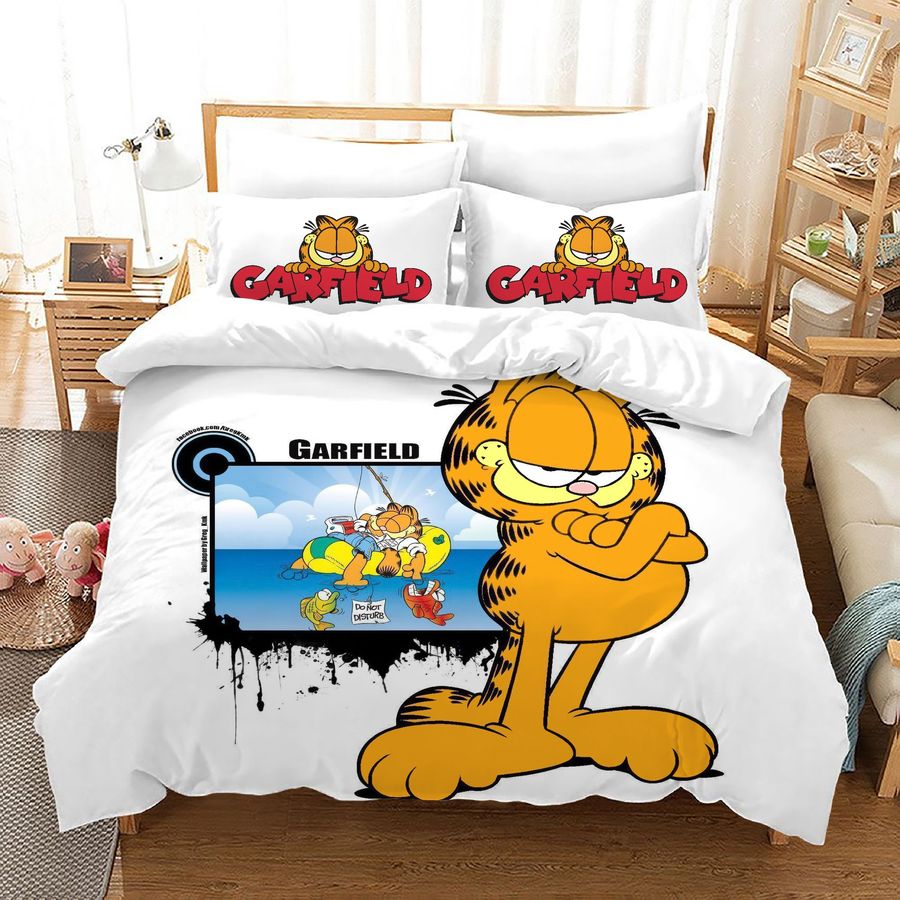 Garfield Exotic Cat #1 Duvet Cover Quilt Cover Pillowcase Bedding