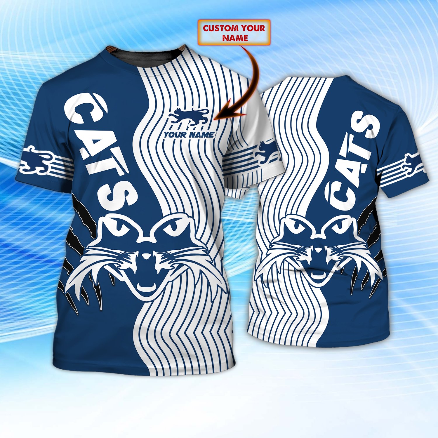 Geelong Cats Personalized Name 3D shirt