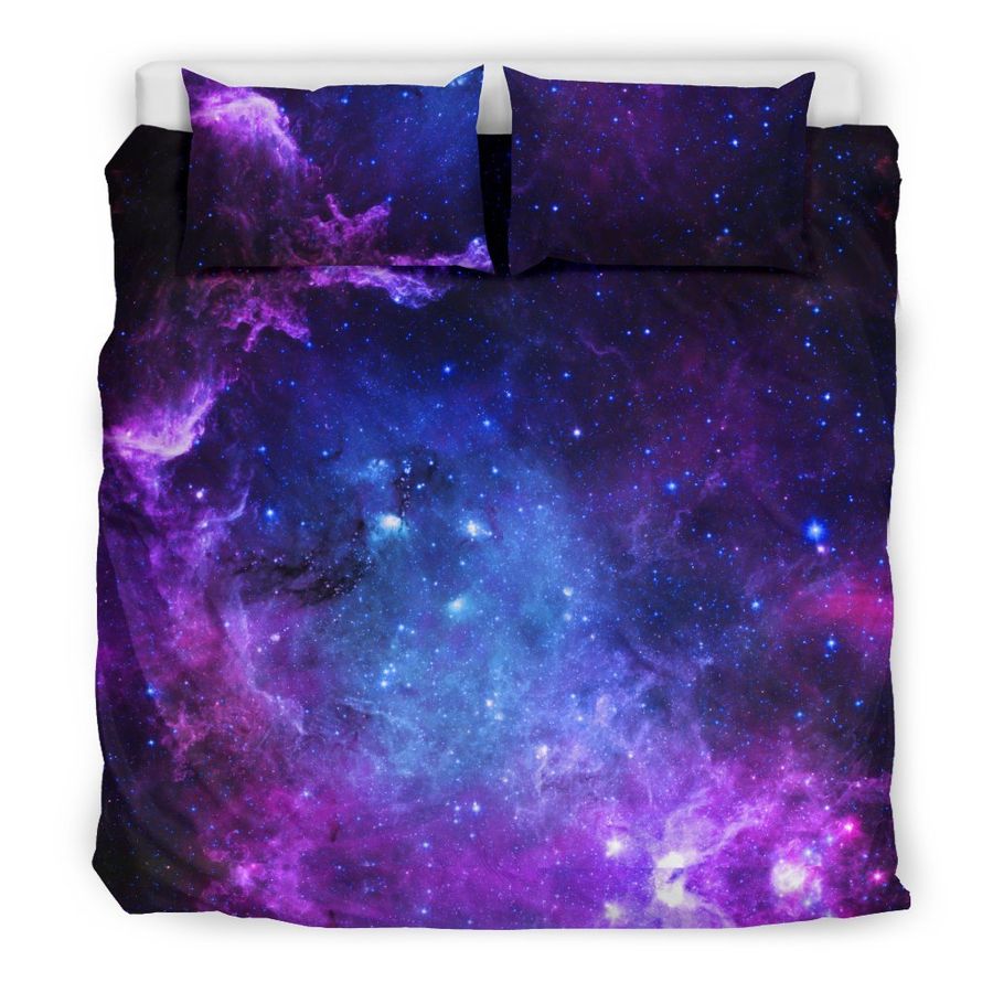Geomagnetic Storm Galaxy Space Print Duvet Cover Bedding Set