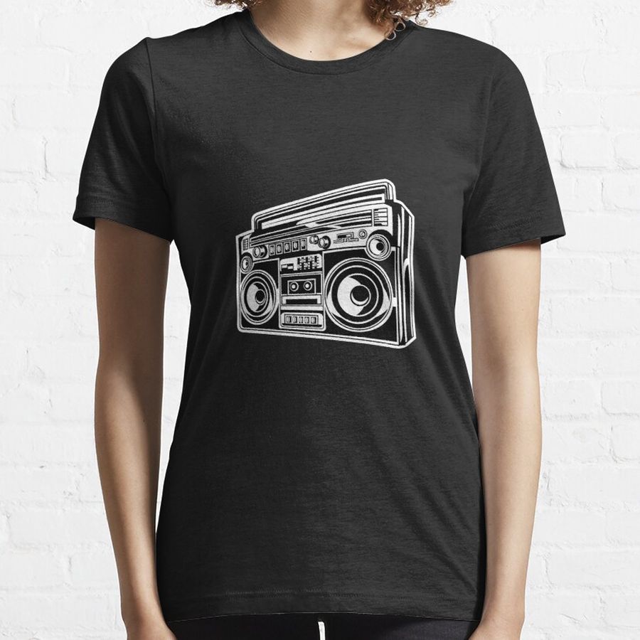 Ghetto Blaster Illustration Gift Idea Essential T-Shirt