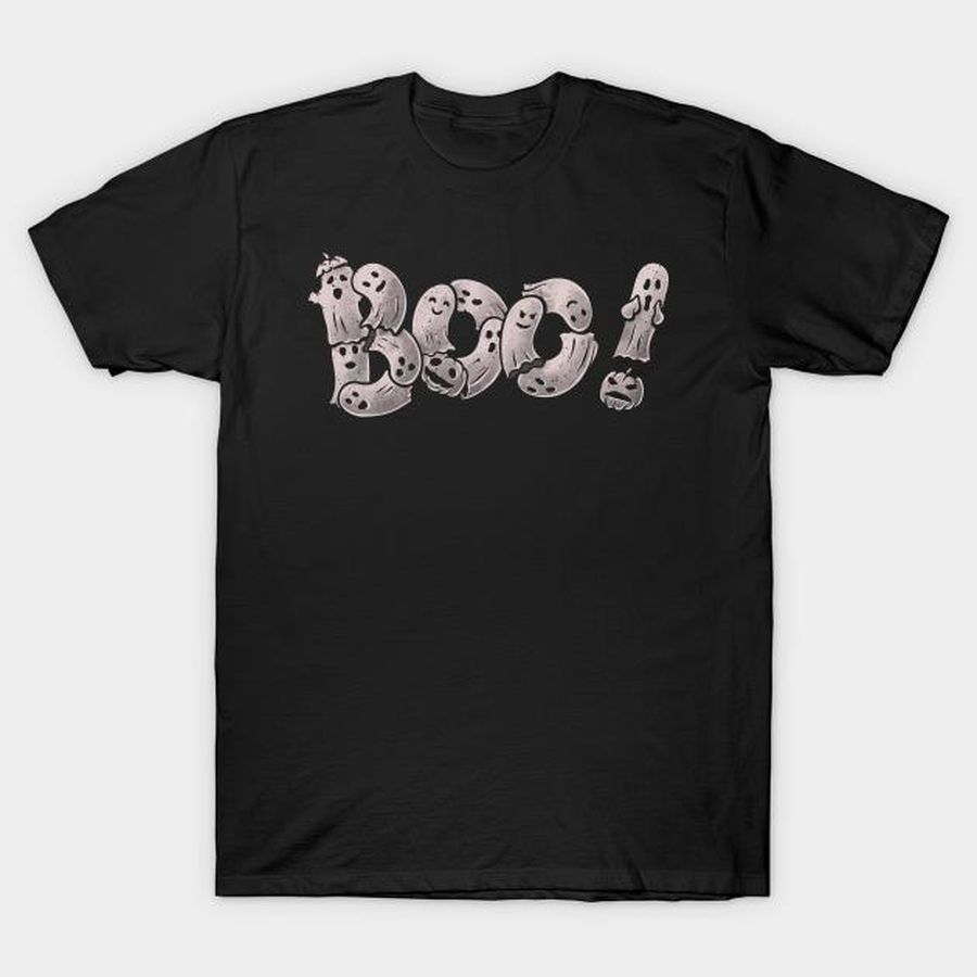Ghost Typography Halloween Boo t-shirt