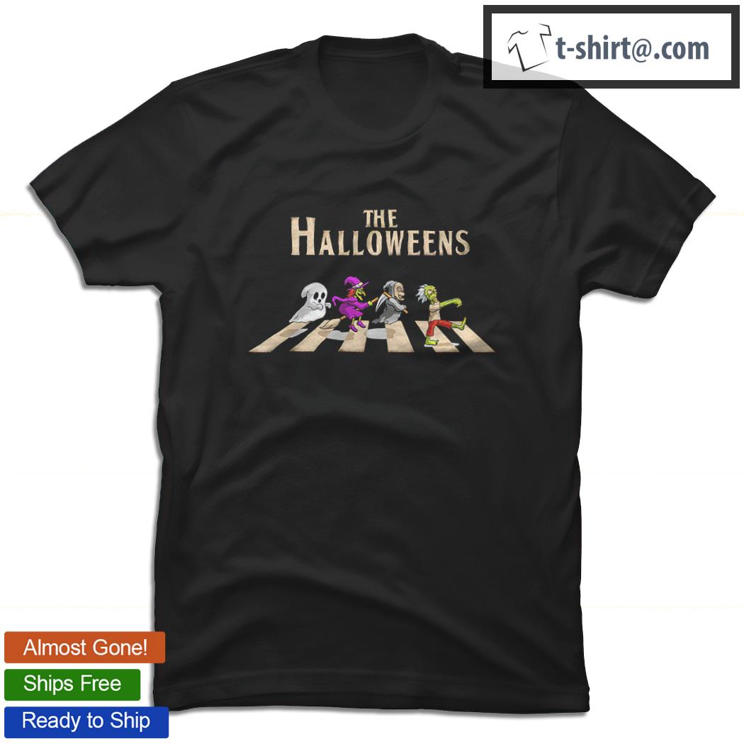 Ghost Witch Death Zombie Abbey Road The Halloweens shirt